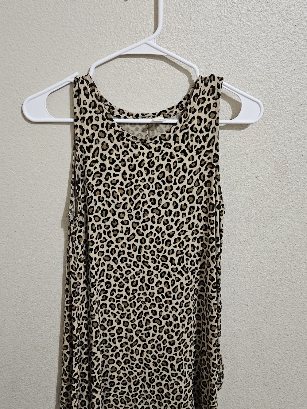 Old Navy Leopard Print Tank Top - Beige & Black